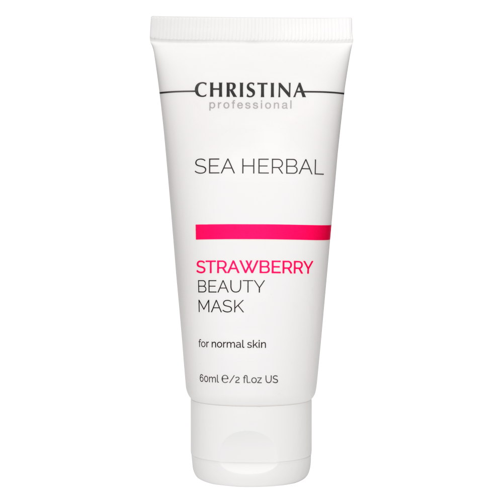 Маска красоты для нормальной кожи клубничная 60мл Sea Herbal Beauty Mask Strawberry Christina