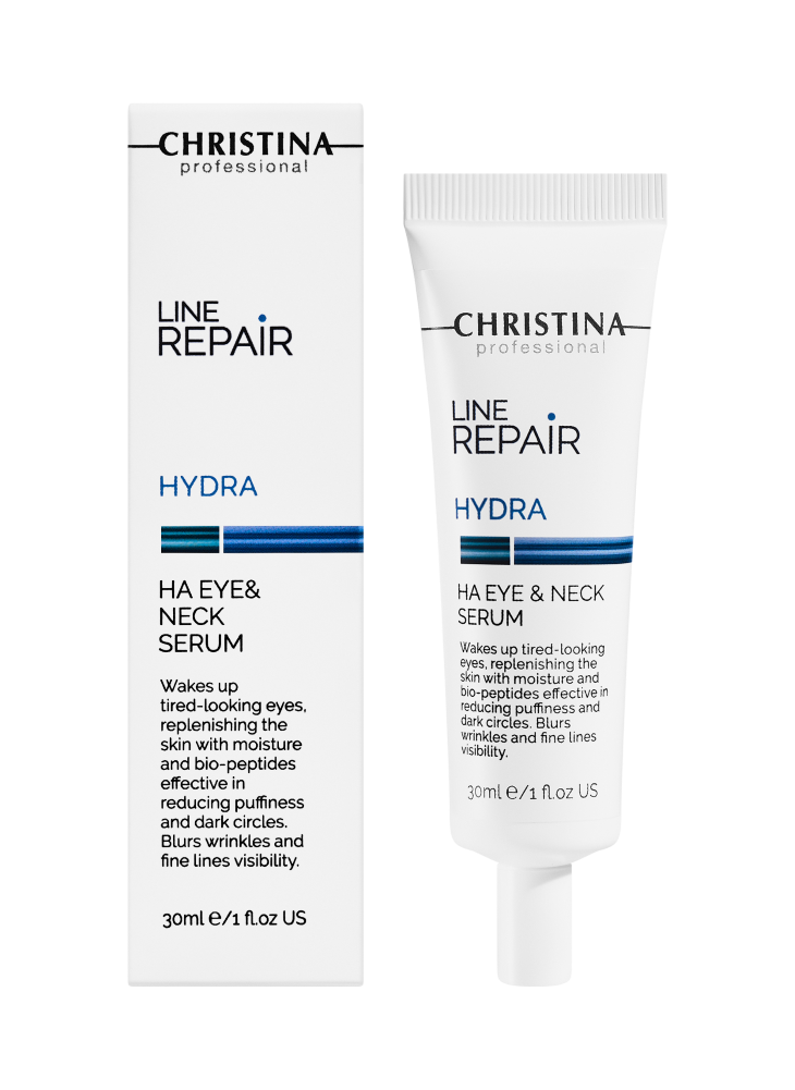 Сыворотка д/кожи вокруг глаз и шеи с гиалур кислотой 30мл Ha Eye & Neck Serum Hydra Line Repair — изображение 4