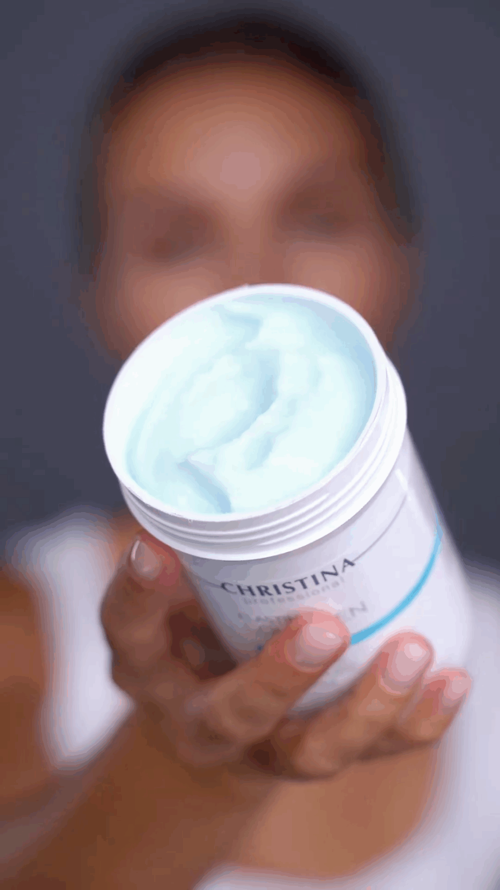 Крем увл азуленовый с коллаг 250мл Elastin Collagen Azulene Moisture Cream with Vit.A, E&HA Christin — изображение 3